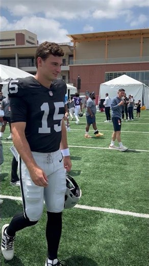Fernando Mendoza in full Raiders uniform for the first time #nfl #raidernation