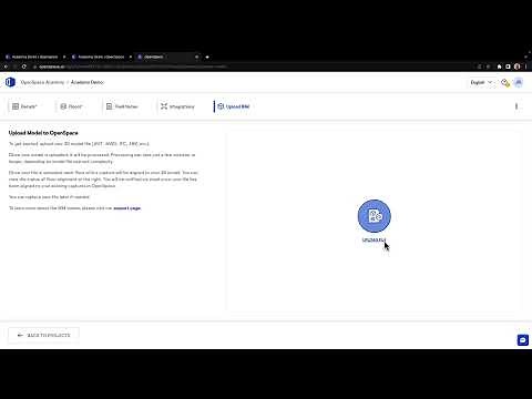 Uploading a BIM Model to an OpenSpace Project