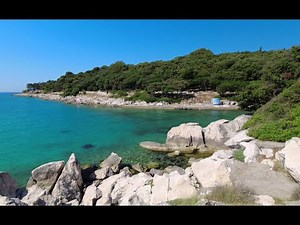 Suha Punta beach in Rab island, Croatia (2.7K)