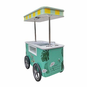 [Hot Item] Mobile Ice Cream Cart Bicycle Cart with Ice Cream Freezer