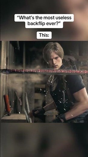 Leon Kennedy And His Useless Backflips 😭 | Resident Evil 4 Remake