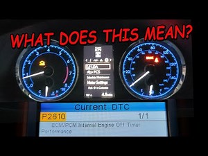 2017 Corolla Check Engine Light - P2610