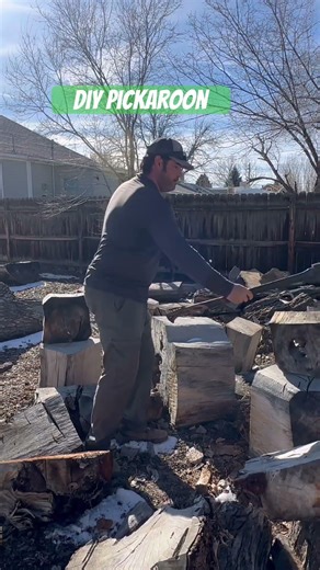 Close up of my diy Pickaroon #pickaroon #diy #woodprocessing #tools #woodworking