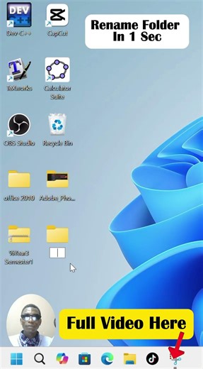 🔥 Rename Any Folder in 1 SECOND 😱 | Windows Keyboard Shortcut