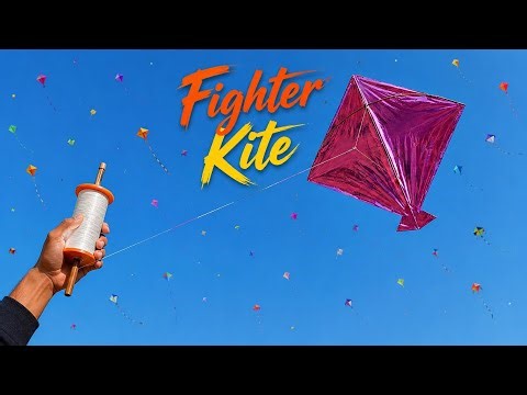 Fighter kite | How to make Kite | power Sport Kite