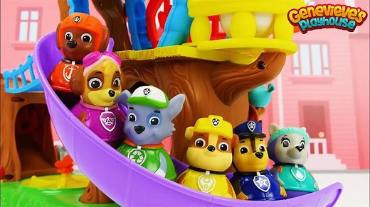 Weeble Toy Treehouse featuring Paw Patrol Weebles! | Genevieve's Playhouse