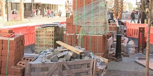 Section of Broughton Street to close again to install permanent pavers