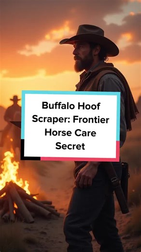 Discover how a humble buffalo hoof scraper kept horses fit and cowboys rolling in the Old West. #OldWest #HorseCare #FrontierTools #CowboyLife #WildWest #HistoryBuff #WesternGear