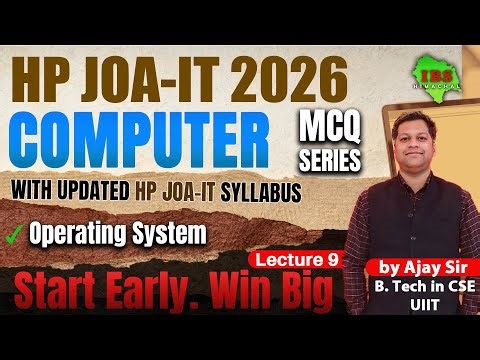 HP JOA-IT 2025 | Computer MCQ Series – Lecture 9 | Updated HP JOA-IT Syllabus | IBS Himachal