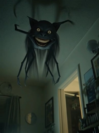 Chilling Floating Horror Head Captured on Camera