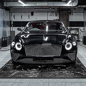 8'6" x 20' Garage Floor Mats for Under Car - Waterproof Containment Mat for Snow Ice Rain and Mud