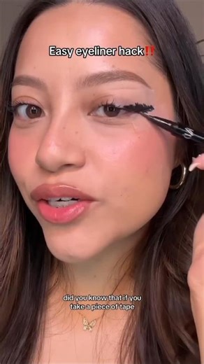 Easy eyeliner Hack #beautytiips #makeuptutorial #viralvideo #eyemakeup #shorts #shortvideo #ytshorts