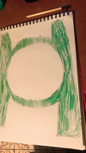 Created a drawing of Green Lantern logo drawing