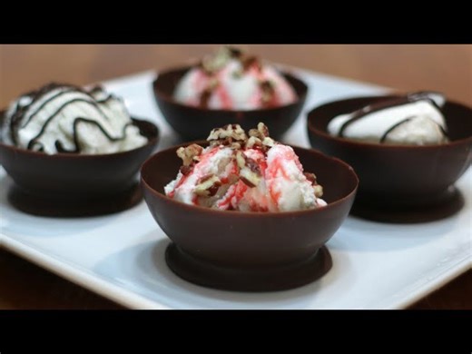 Chocolate balloon bowls