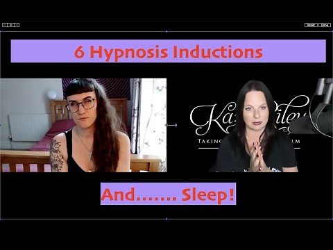 6 Hypnosis Inductions, online. With Kaz Riley