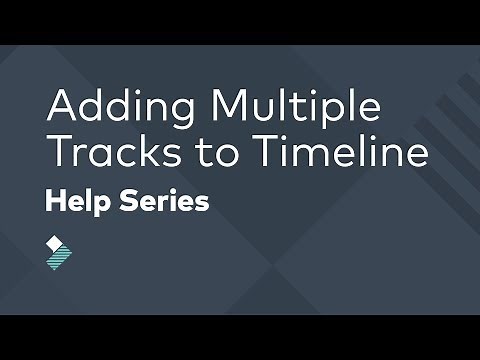 Adding Multiple Tracks to the Timeline | Filmora Tutorial