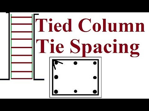 How to find Tie Spacing for Tied Column