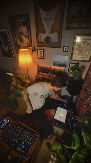 Snippet from an Instagram Live session. The setup uses the Novation Peak, Behringer Crave, and Hologram Microcosm, Ableton Push 3 and MIDI Fighter Twister. Focusing on organic textures with the Peak’s randomization and granular processing on the Microcosm. #novationpeak #hologrammicrocosm #behringercrave #push3 #midifightertwister