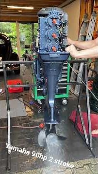 Fully restored Yamaha 90hp 2 stroke idle sound and rev