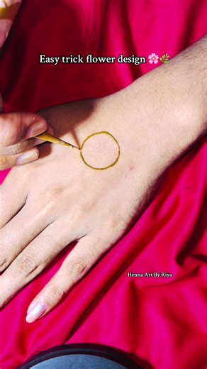 Easy Flower Design with Henna Tutorial