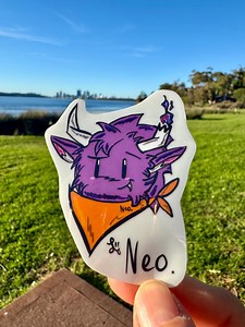Handmade Neo Character Sticker - Waterproof Glossy Vinyl Planner Sticker - Etsy Canada