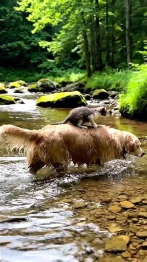 Unlikely Friends: A Surprising River Crossing