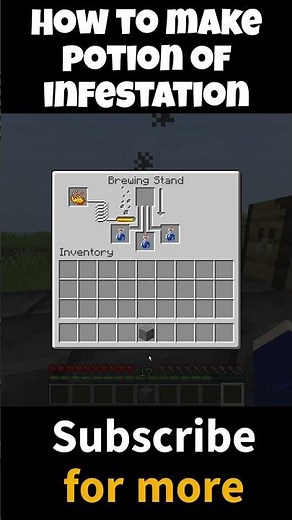 How to make potion of infestation Minecraft | Minecraft 1.24
