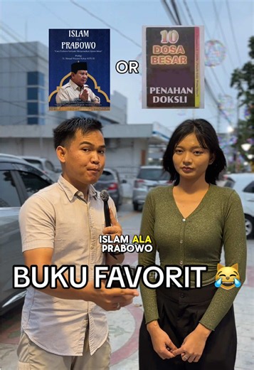 woilah cik 😹 buku favorit loh yah 🫵🏻😂😹 #buku #trend #lucu #komedi #interview