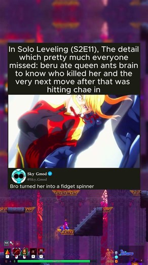 In Solo Leveling (S2E11), The detail which pretty much everyone missed: beru ate queen ants brain