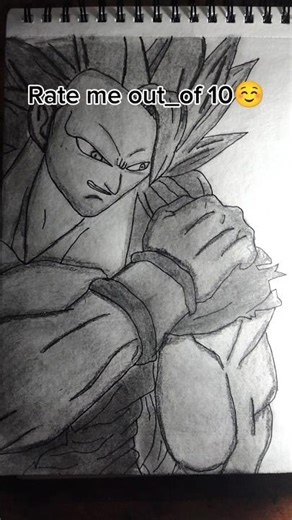 ⚡ SSJ3 Goku Drawing | Insane Realistic Super Saiyan 3 Art! 🔥 #shorts