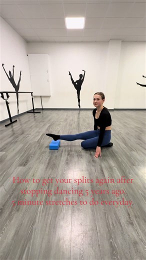 5 minute stretches to do everyday to be able to full split again. It’s not just your hamstrings it’s your hips too. You need to stretch them both out #splits #stretch #flexible #dance