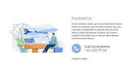 Call us anytime - Html Code Example by Nicepage