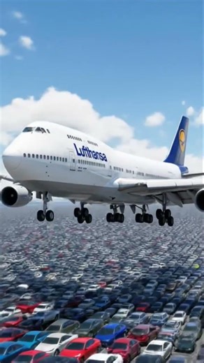 747 crashes on cars part 1