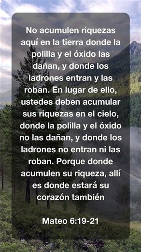 Mateo 6:19-21