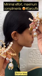 Always dreamt of rocking second piercings but held back? 🤍 Introducing our Not So Tiny Till Second Piercing earcuffs – stylish, comfy, and no piercing needed. Slip them on & slay the layered look effortlessly!” Slay this Diwali and make head turn styling Shop and get flat 15% discount #EarCuffs #NoPiercingStyle #SecondPiercingLook #JewelleryTrends #LayeredEarrings EverydayGlam SparkleAndGlow EarParty | Sparkle and Glow