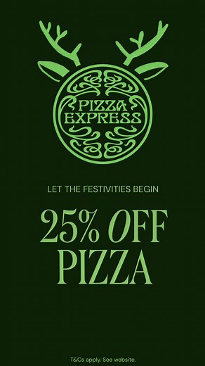 Enjoy some seasonal sparkle with us before diaries are double-booked. Offer Ends 23rd Nov. T&Cs apply. | PizzaExpress