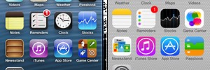 Death to textures: iOS 6 and iOS 7 compared in pictures