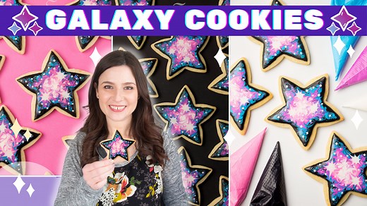 11K views · 230 reactions | Have you tried making galaxy cookies? They're so much fun to decorate! Get all of the supplies for these cookies in my new cookie decorating and baking kit: https://globalbelly.com/collections/sweetambs/products/galaxy-star-cookies-supplies-instructions-by-sweetambs | SweetAmbs | Facebook