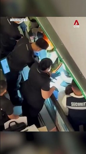 Child's foot gets caught in escalator at Bugis Junction mall