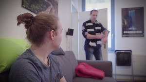 What happens if our QA guy Kenny has to stop playing his Farming Simulator - Nintendo Switch Edition on the big screen because it's time for football? Well....no problem at all! Two more weeks! Available NOV 7! http://farming-simulator.com/store.php?game=fsswitch | Farming Simulator