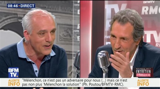 Interviewé par Jean-Jacques Bourdin, Philippe Poutou insulte Nicolas Sarkozy (VIDEO) - Télé 2 Semaines