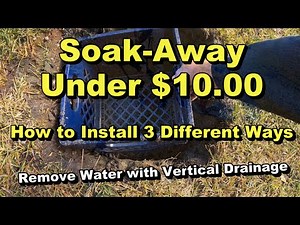 3 Vertical Drains - DIY Remove Lawn Water UNDER 10.00