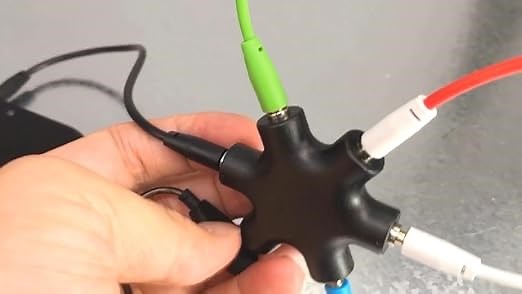 3.5mm Headphone Jack Splitter 3.5 Audio 5 Way 6 Port Female Connector