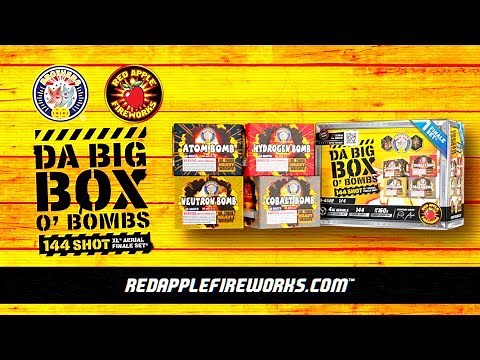 Signature Series Da Big Box O' Bombs 144 Shot XL Aerial Finale Set by Brothers Pyrotechnics | R-...