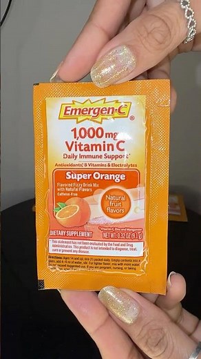 Emergen-C 1000mg Vitamin C Powder #unboxing #vitaminc #italy #shorts