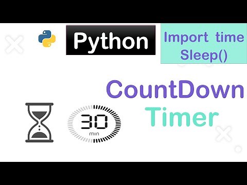 Python Program to Create a Countdown Timer || best python question use of sleep() function !!