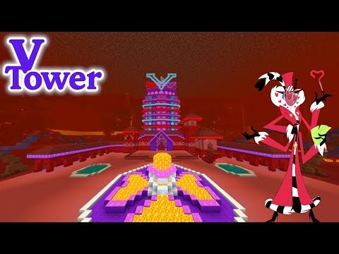 How to Build Hazbin Hotel's V Tower In Minecraft1 Pt:1!