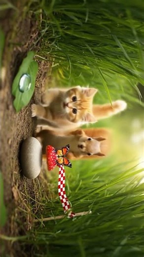 Cat vs Squirrel 🏃‍♂️ Who will win this race?