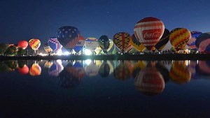 Take a short tour through a hot air balloon basket
