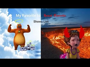 My Favorite To Least Favorite Shows List (For Real)
